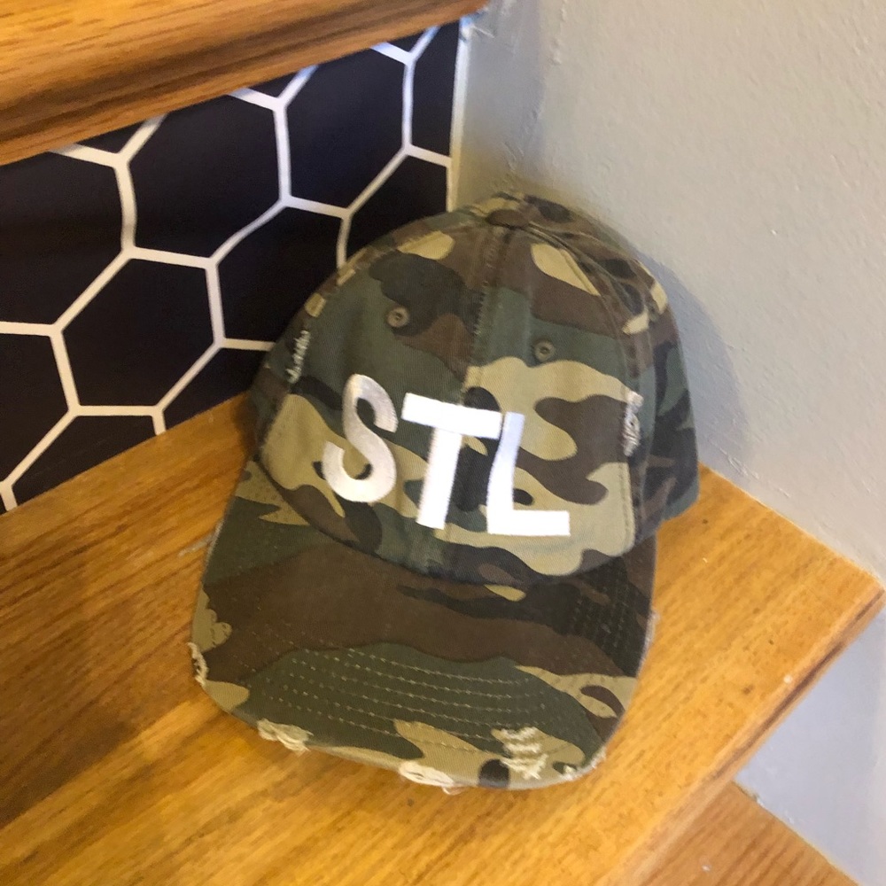 Distressed Camo Hat